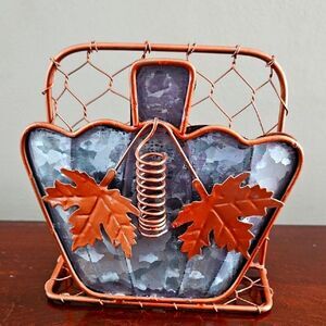 Vintage letter or napkin holder